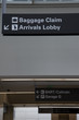 Arrivals signage