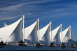The roof of Canada Place. Downtown Vancouver. Canada