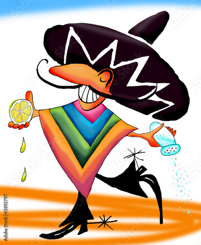 Illustration: Tequila mexican dance Tequila mexican dance