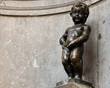 Mannekenpis, most famous spot of Brussels, Belgium