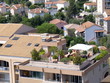 Terrasse arborée avec tente blanche, Cannes