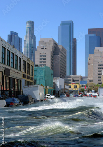 Protected by flood insurance Flooding in the city