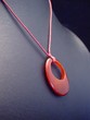 Lovely red stone pendant necklace