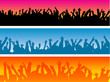 Crowd silhouettes Crowd silhouettes