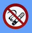 sign for non smoking area