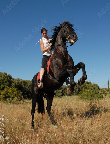 femme et etalon