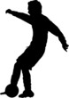 Sport silhouette - Soccer player