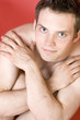 Naked handsome man