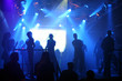 Dancing people in an underground club Dancing people in an underground club