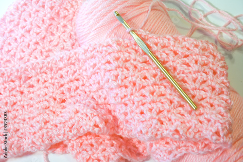 Pink Baby Blanket on Pink Crocheted Baby Blanket In Progress    Mrslevite  3923383   See