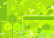Background featuring hexagons. Background featuring hexagons.