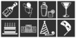 icons or design elements relating to parties icons or design elements relating to parties