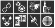 icons or design elements relating to parties icons or design elements relating to parties