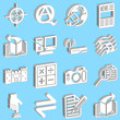   3d white web icons