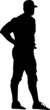 Sport silhouette - baseball player