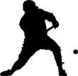 Sport silhouette - baseball player
