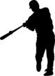 Sport silhouette - baseball player