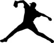 Sport silhouette - baseball player