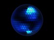 blaue discokugel blaue discokugel