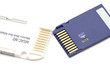 series object on white: adapter for memory stick duo