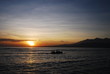 Sunset with boat