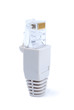 Network connector isolated with clipping path over white