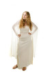 pretty  girl  in withe dress  