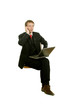 businessman talking by  cell phone 