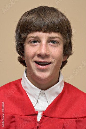 Photo: Portrait of a Boy Making Confirmation Portrait of a Boy Making Confirmation