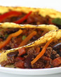 chilli con carne with tacos
