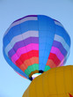 Hot air balloon taking off