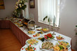 appetizing food on a banquette table appetizing food on a banquette table