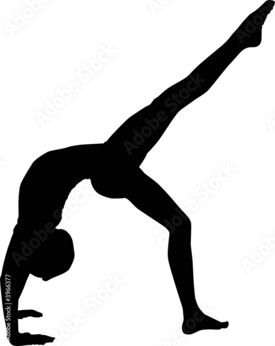 Gymnastics Silhouette Beam