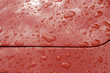 Water drops on car