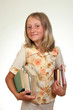 Photo: girl with books girl with books