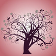 beautiful abstract vector autumn tree design