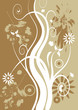 beautiful abstract vector floral design