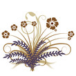 beautiful abstract vector floral design