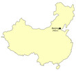 Carte de Chine avec capitale