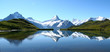 reflets des sommets dans un lac