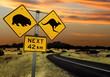 Australian road sign