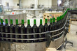 Wine bottles in a production line Wine bottles in a production line