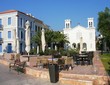 La place à l'heure de la sieste, Nauplie, Grèce La place à l'heure de la sieste, Nauplie, Grèce