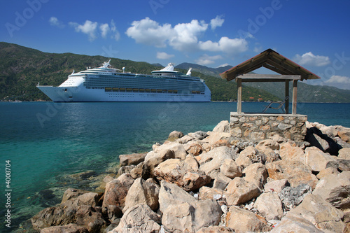 Cruise Ship at Sunset
