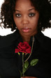African American Girl With Rose African American Girl With Rose