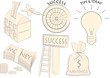 Business motif and icons