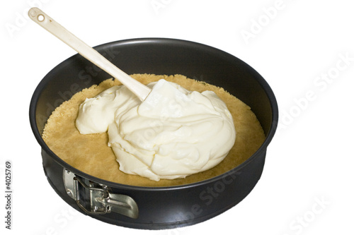 Photo: Making a chessecake Making a chessecake