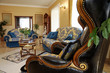 Ancient and leather armchair Ancient and leather armchair