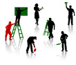 Silhouettes Of People Of Diffe...