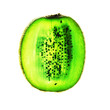 Kiwi Fruit Slice on White